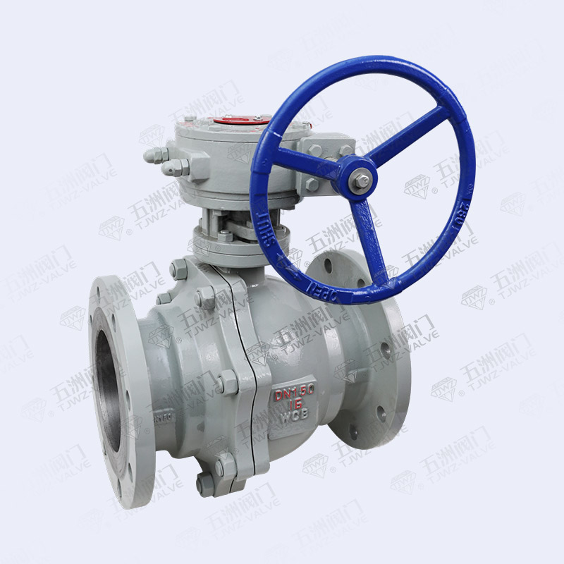 National Standard Worm Gear Flanged Ball Valve