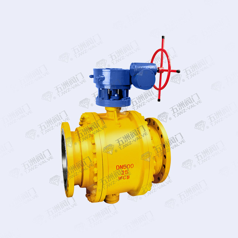 Large Diameter Three Piece Flanged Ball Valve-1