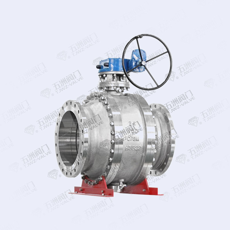 Large Diameter Three Piece Flanged Ball Valve-2